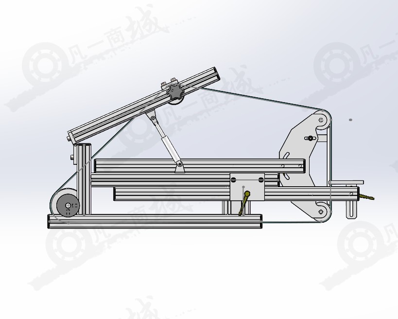 鋁型材砂帶機(jī)模型 模型截圖[4]