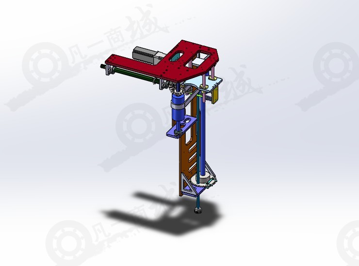 包裝機(jī)縱封拉膜機(jī)構(gòu)模型圖紙 模型截圖[1]
