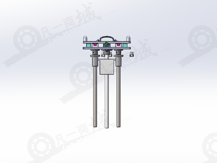 直線電機(jī)驅(qū)動(dòng)升降平臺(tái)3D模型 模型截圖[2]