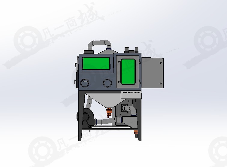噴砂機(jī)三維SW圖 模型截圖[2]