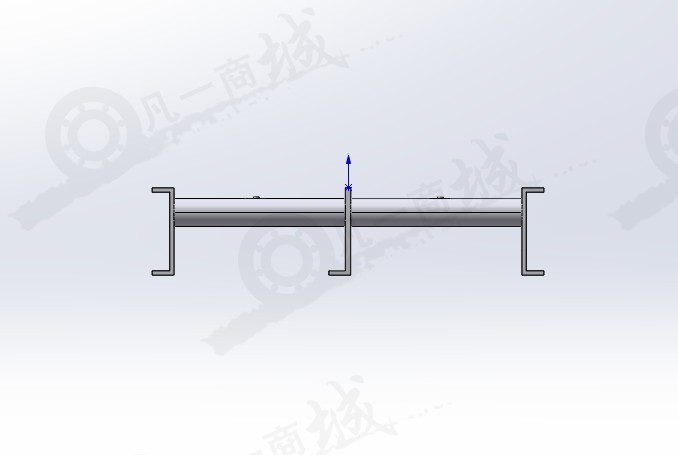 雙排滾筒傳輸線-滾輪輸送線模型3D圖紙 模型截圖[3]