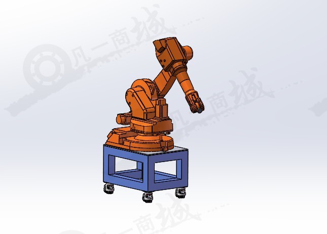 六軸機(jī)器人、機(jī)械手臂移動支架模型3D圖紙 模型截圖[1]