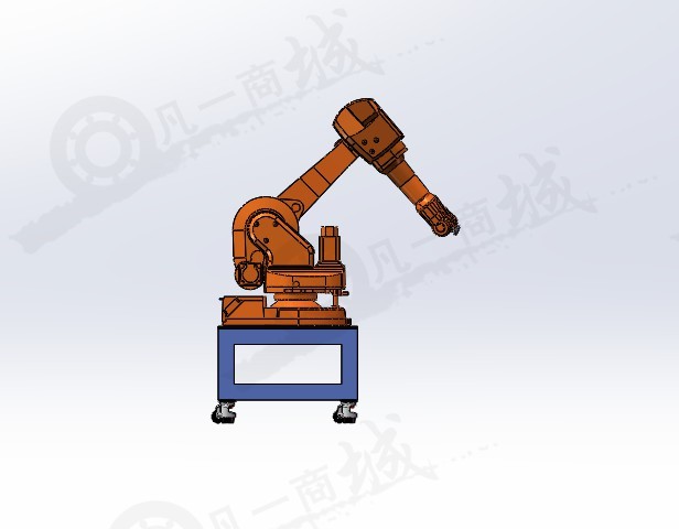 六軸機(jī)器人、機(jī)械手臂移動支架模型3D圖紙 模型截圖[2]