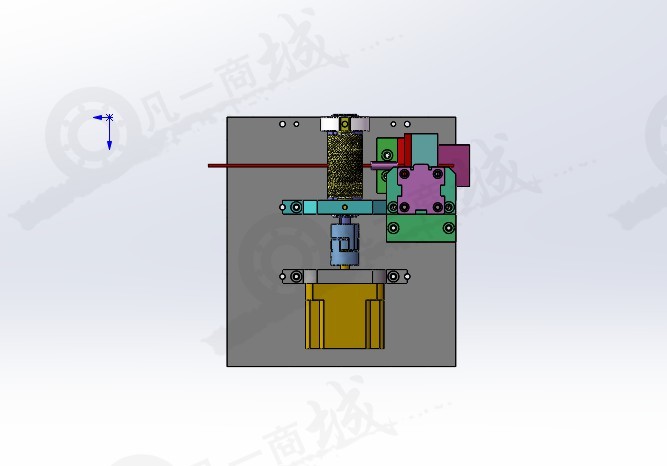 自動鐵絲線材切割機設計模型3D圖 模型截圖[3]