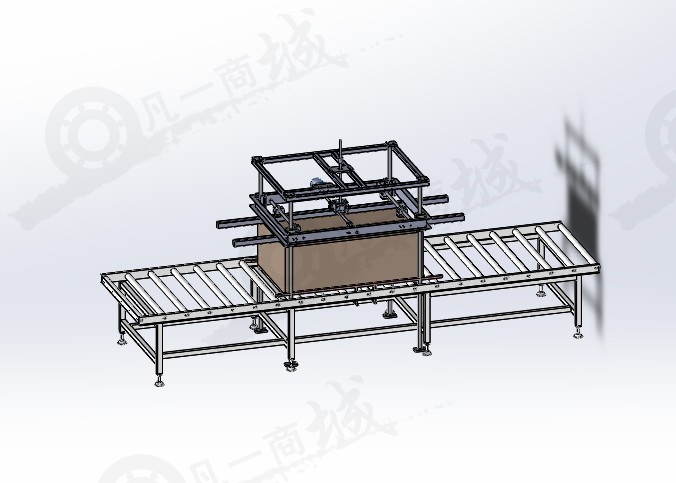 非標(biāo)自動(dòng)化紙箱折邊機(jī)模型圖紙 模型截圖[1]