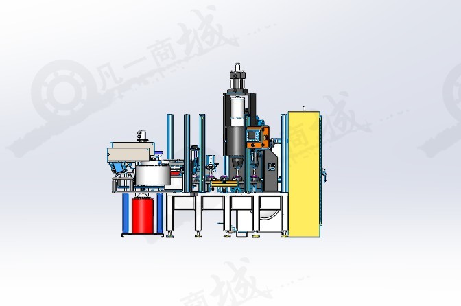 振動(dòng)盤上料的環(huán)形球頭組裝機(jī)3D模型 模型截圖[2]