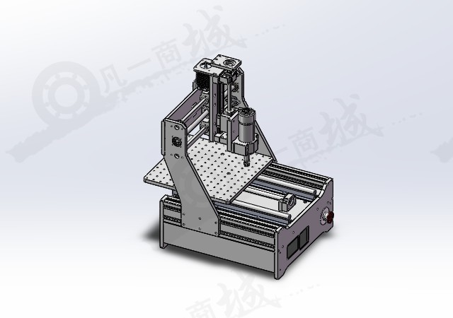 雕刻加工中心-CNC數(shù)控雕刻機(jī)設(shè)計(jì)模型3D圖 模型截圖[1]