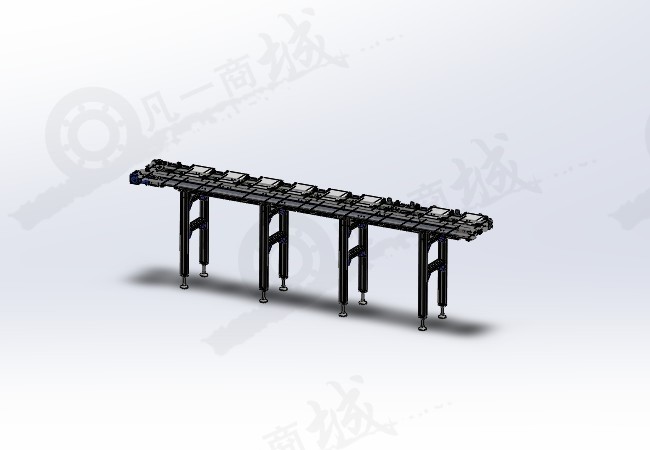皮帶輸送線、流水線設(shè)計(jì)模型3D圖紙 模型截圖[1]
