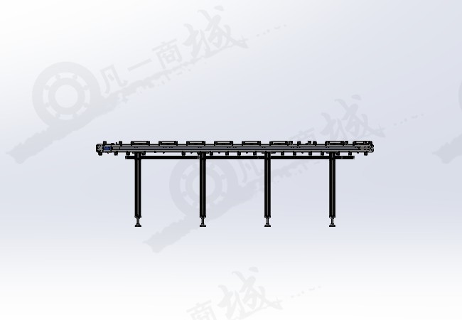 皮帶輸送線、流水線設(shè)計(jì)模型3D圖紙 模型截圖[2]