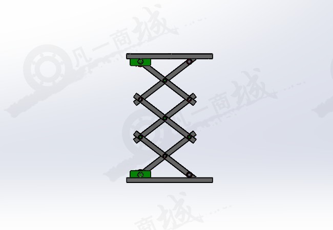 垂直升降搬運(yùn)平臺(tái)-剪刀式升降機(jī)模型3D圖紙 模型截圖[2]