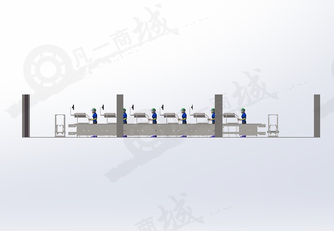 裝配流水線_手動(dòng)裝配線設(shè)計(jì)方案模型圖紙 模型截圖[2]