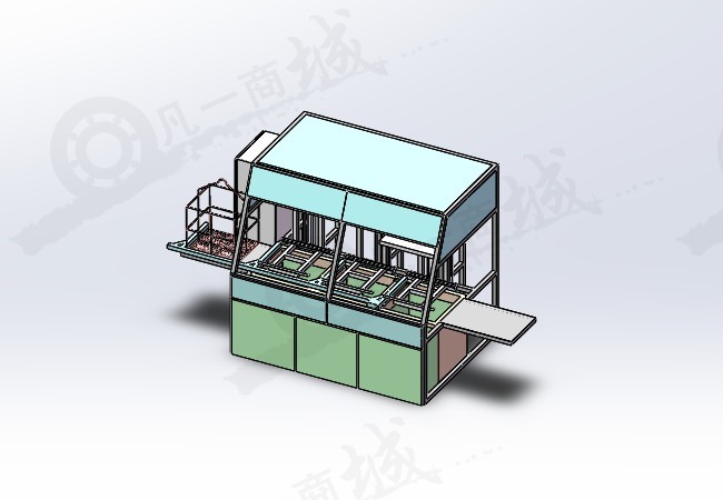 電路板清洗機(jī)_PCB印制板清洗機(jī)設(shè)計(jì)模型3D圖紙 模型截圖[1]