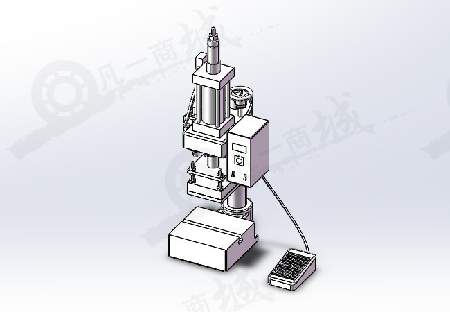 小型熱壓機 壓力定型機 鍛壓機模型SW圖紙 模型截圖[1]