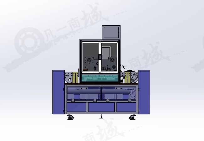 自動貼膜機(jī)_手機(jī)貼膜設(shè)備模型圖紙 模型截圖[2]
