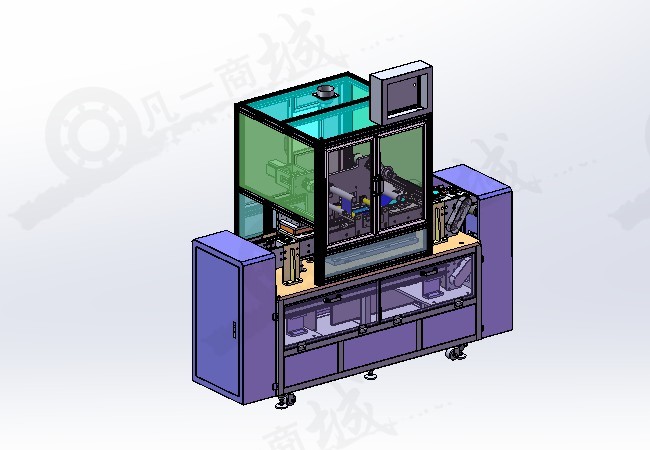 自動貼膜機(jī)_手機(jī)貼膜設(shè)備模型圖紙 模型截圖[1]