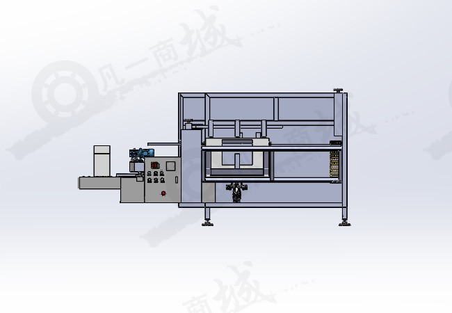自動折盒機_紙箱成型機模型圖紙 模型截圖[2]