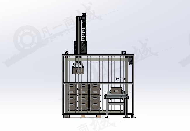 直角龍門架碼垛機(jī)_裝卸碼垛機(jī)器人3D模型 模型截圖[2]