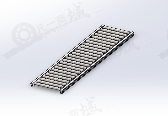 無動(dòng)力輥筒流水線 傳送線 輸送線模型圖紙 模型截圖[1]