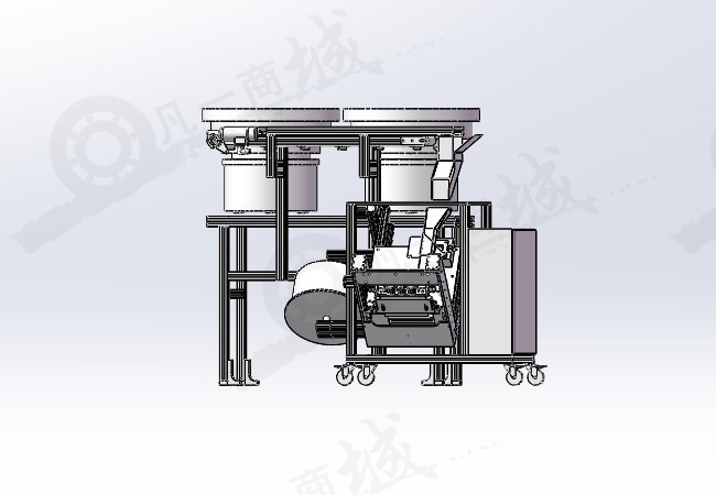 芯片分揀機(jī)模型-震動盤送料機(jī)設(shè)計(jì)機(jī)構(gòu) 模型截圖[2]