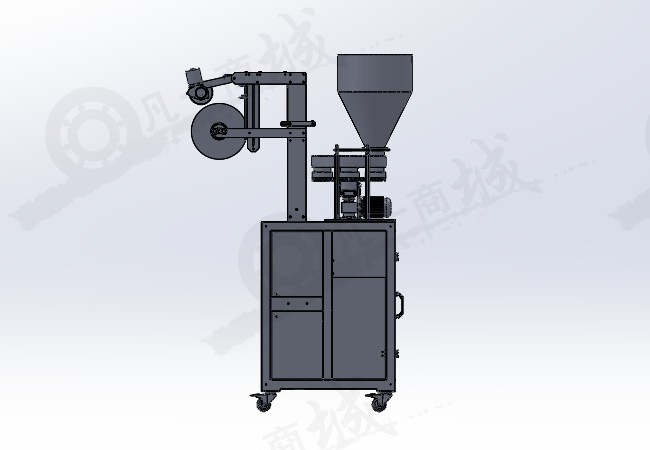漏斗落料機構(gòu) 半自動化下料機3D模型圖紙 模型截圖[2]