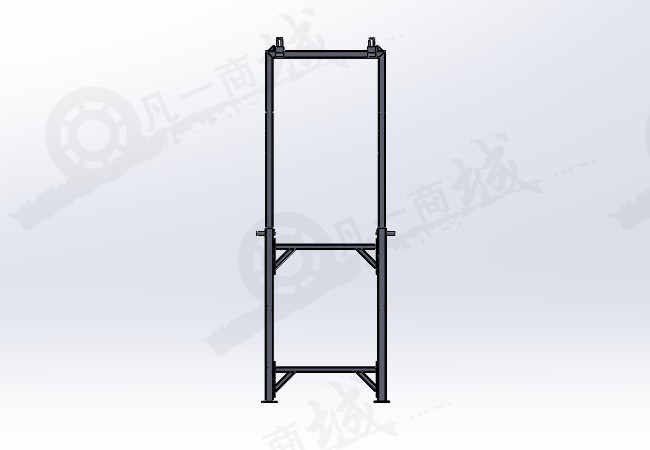 管材機(jī)架 方管組裝的測(cè)試架模型圖紙 模型截圖[3]