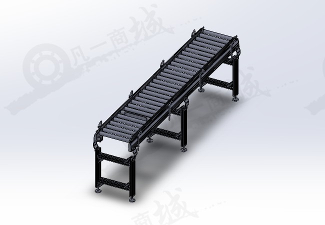 滾筒輸送機 滾筒線 流水線工作臺模型圖紙 模型截圖[1]