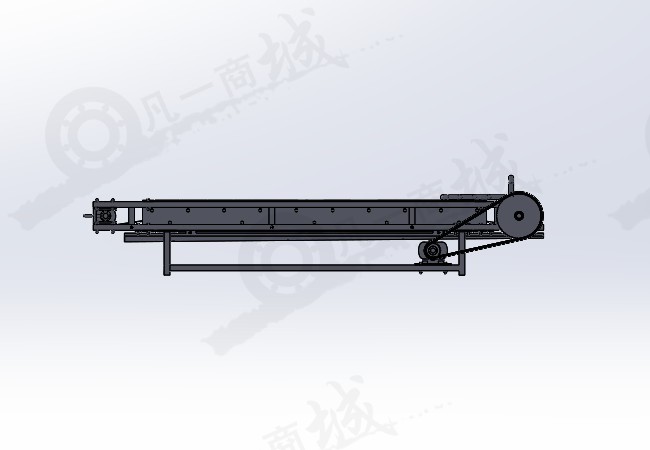 小型輸送線_皮帶式輸送機(jī)模型3D圖紙 模型截圖[2]