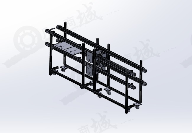 PCB板輸送機 線路板流水線 單邊插件線模型圖紙 模型截圖[1]