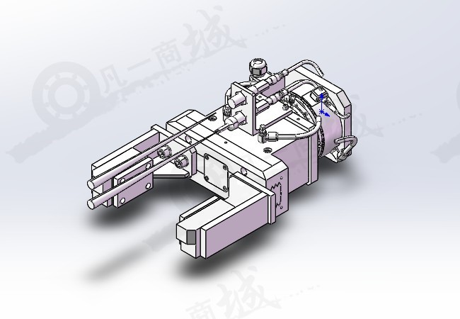 雙爪機械手 機械手臂夾持器3D模型圖紙 模型截圖[1]