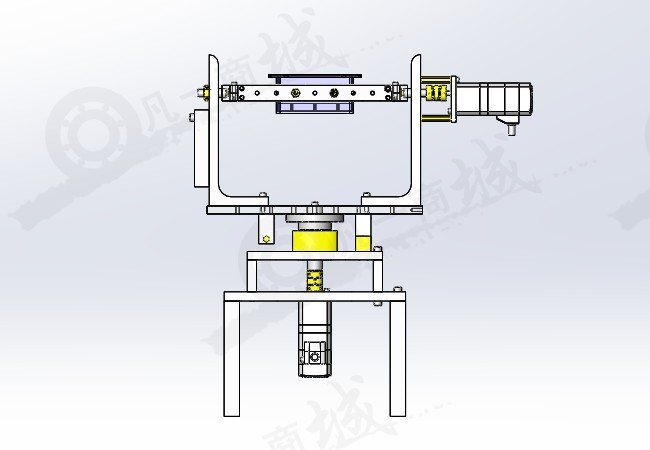 自動(dòng)測(cè)量零件的2軸旋轉(zhuǎn)機(jī)構(gòu)模型圖紙 模型截圖[2]