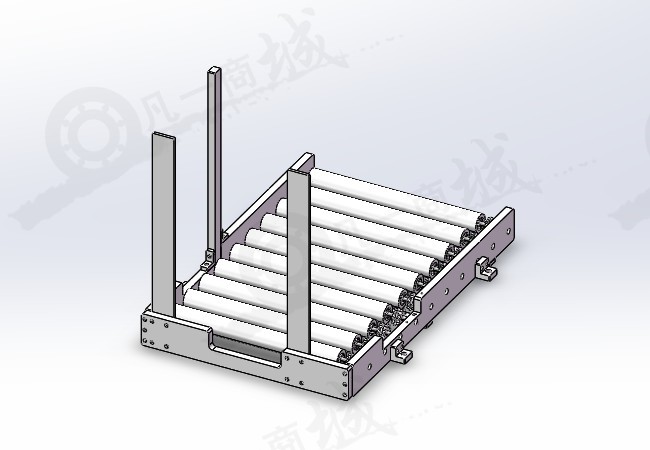 滾輪輸送線-鏈帶動(dòng)滾輪機(jī)構(gòu)模型圖紙 模型截圖[1]