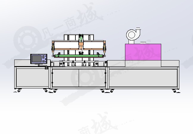 全自絲印機-動絲網印刷機模型3D圖紙 模型截圖[2]