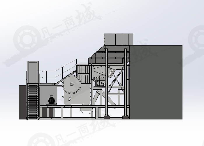 擠壓式粉碎機(jī)-聯(lián)合擠壓破碎設(shè)備模型 模型截圖[2]