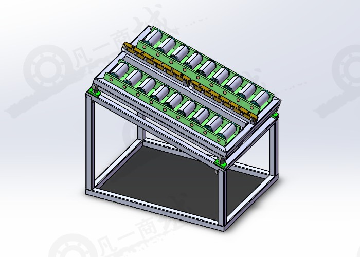雙工位斜坡滾輪機(jī)構(gòu)3D模型 模型截圖[1]