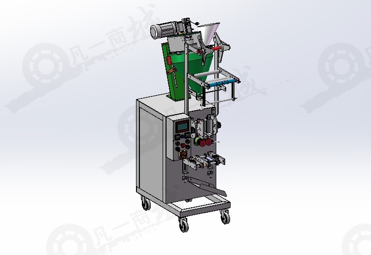 粉末包裝機(jī)3D模型圖紙 模型截圖[1]