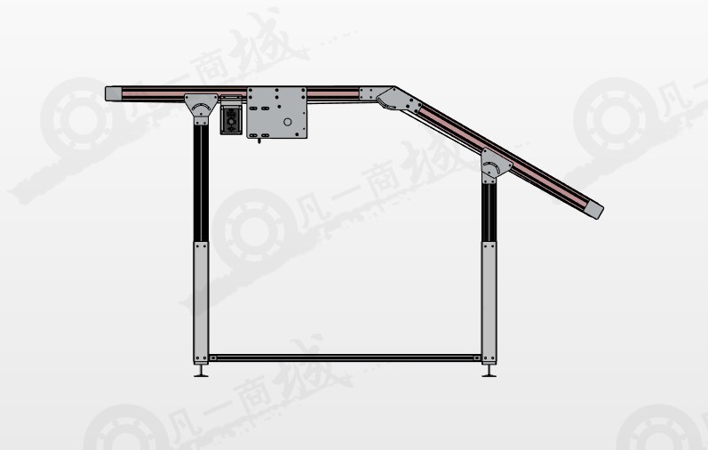 可調(diào)角度兩段輸送機(jī)模型圖 模型截圖[2]