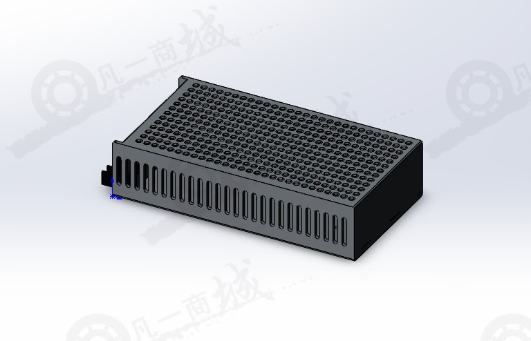 電子部件鏤空散熱盒SW圖 模型截圖[1]