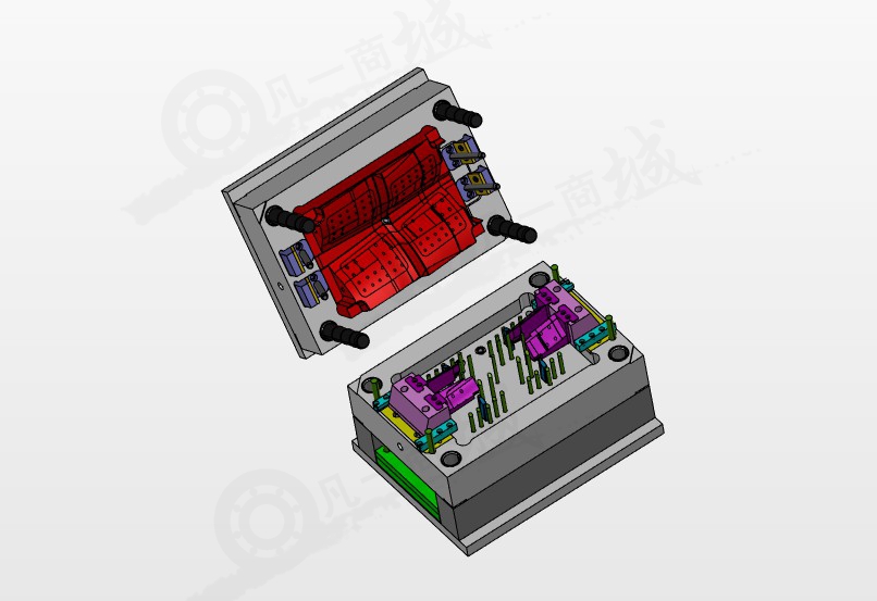 PC/ABS 注塑模具3D圖紙 模型截圖[2]