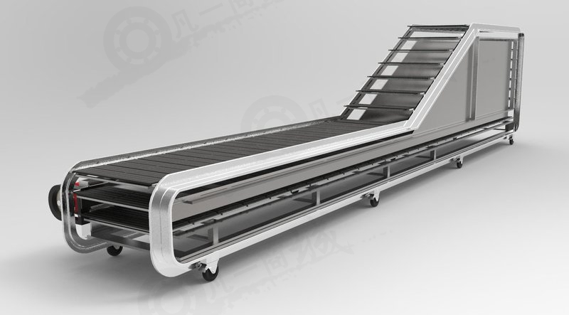 臺階式輸送機(jī)3D圖紙 模型截圖[2]