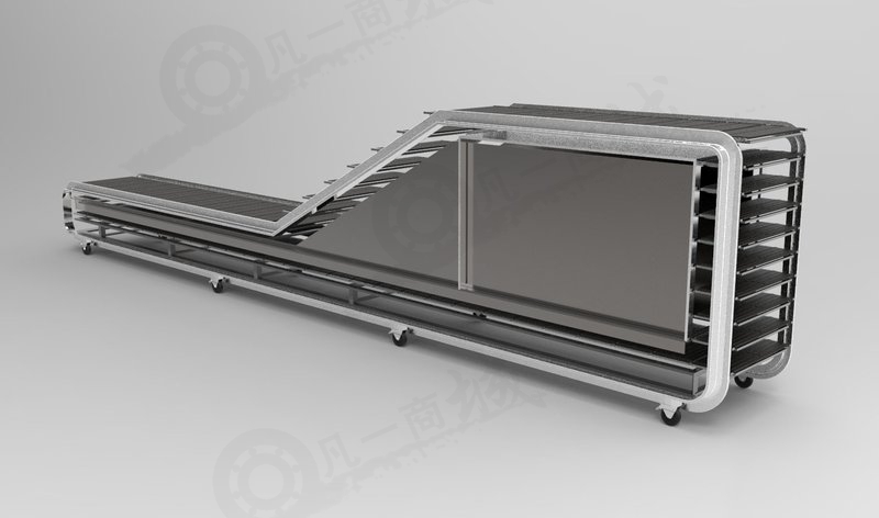臺階式輸送機(jī)3D圖紙 模型截圖[3]
