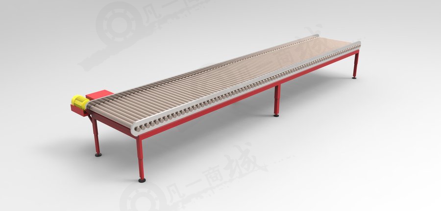 滾筒輸送機(jī)模型圖 模型截圖[1]