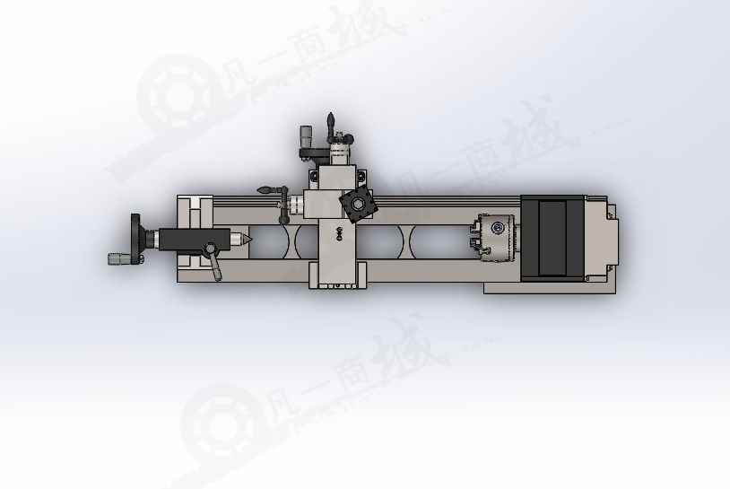 微型車床3D模型圖紙 模型截圖[3]
