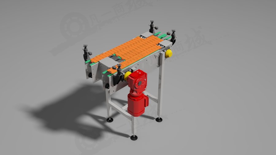 玻璃瓶組合輸送機紙3D圖紙 模型截圖[1]