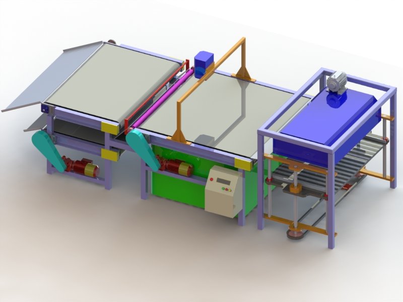 帶視覺檢測系統(tǒng)的紙張輸送機(jī)3D模型 模型截圖[1]