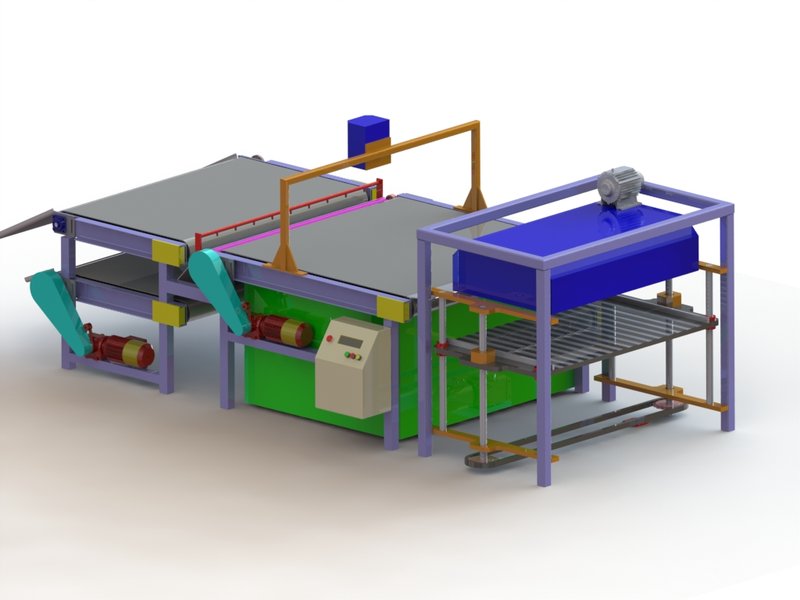 帶視覺檢測系統(tǒng)的紙張輸送機(jī)3D模型 模型截圖[3]