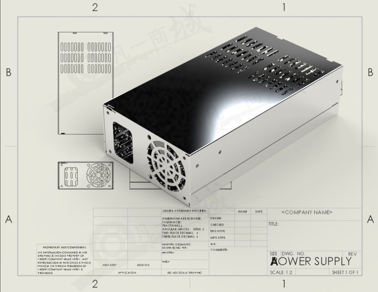 電源盒紙3D模型圖紙 模型截圖[1]