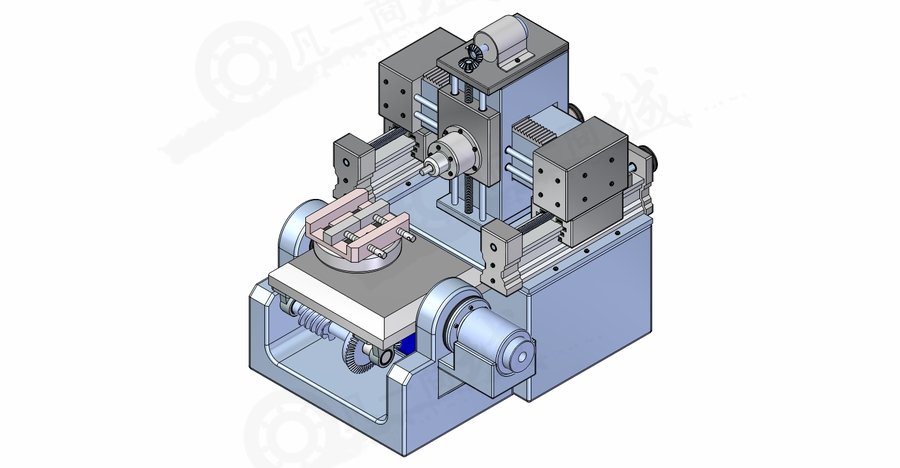 五軸機(jī)床3D模型圖 模型截圖[1]
