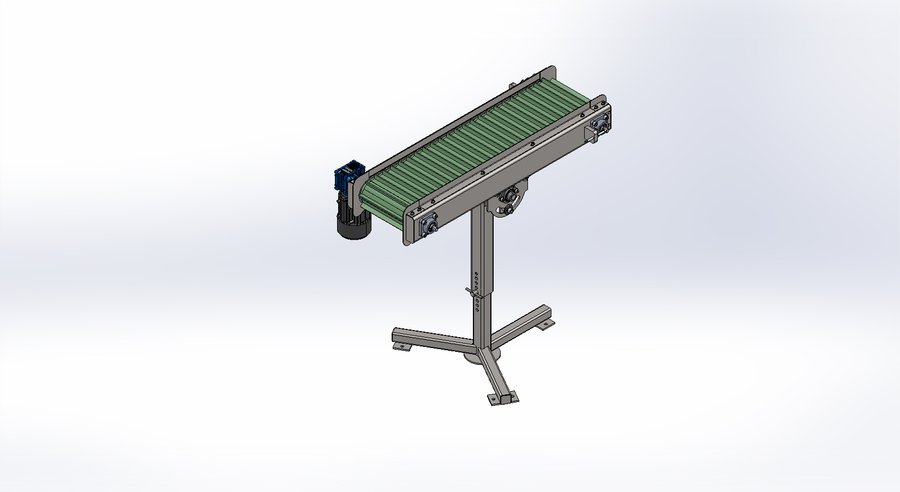 小型高度可調(diào)節(jié)輸送機(jī)模型圖紙 模型截圖[1]