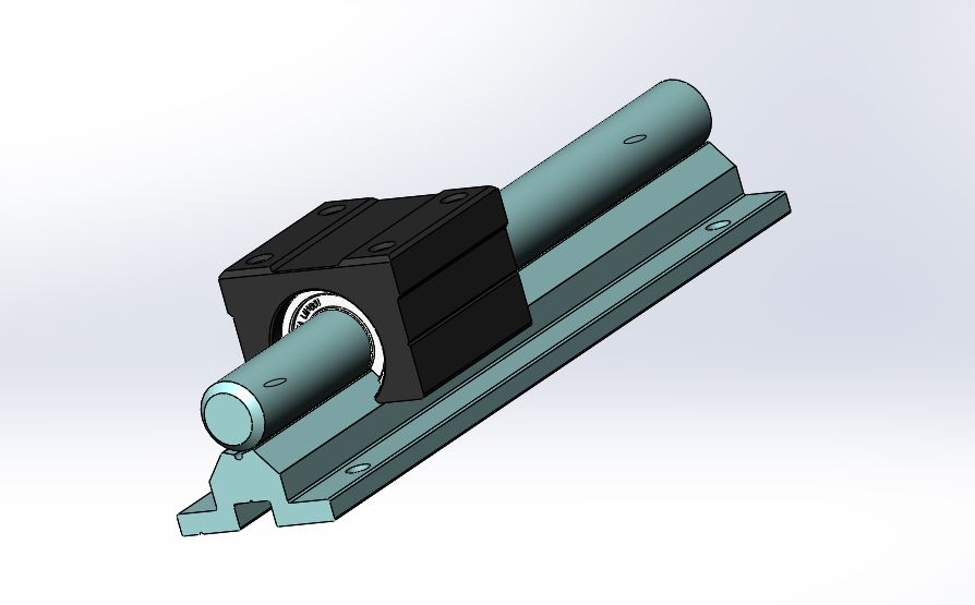 SBR16UU~SBR40UU圓柱導(dǎo)軌模型圖 模型截圖[1]