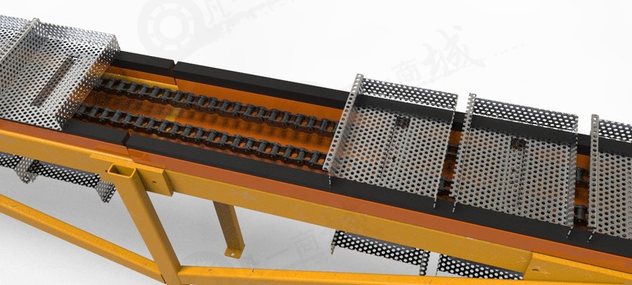 鏈條輸送機3D模型圖紙 模型截圖[5]